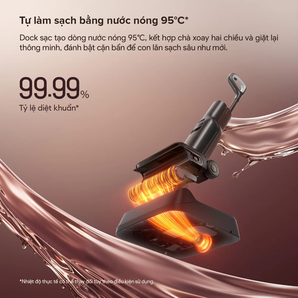 Máy hút bụi cầm tay lau nhà không dây Roborock F25 Pro Turbo