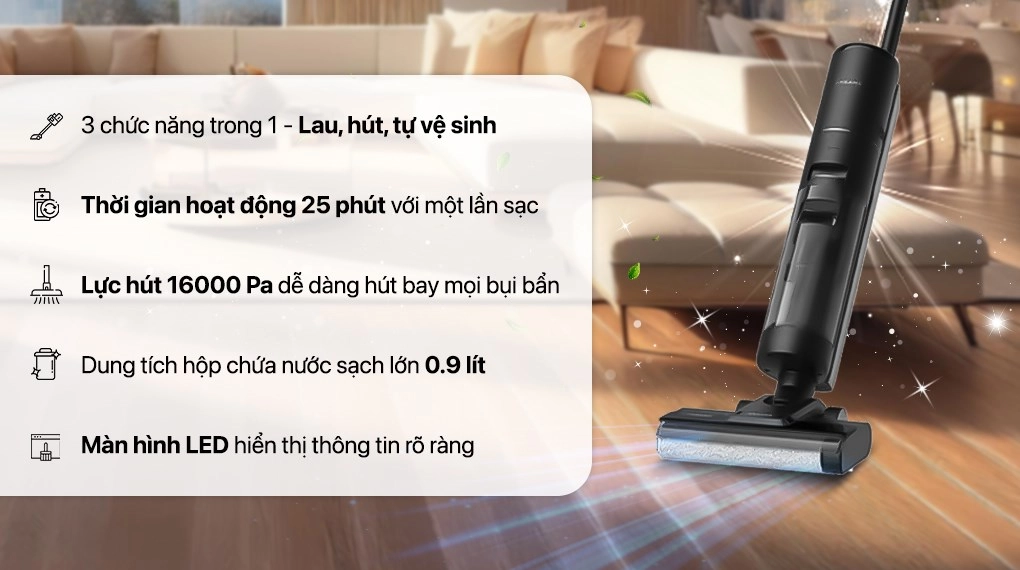 Máy hút bụi cầm tay lau sàn Dreame H12S AE