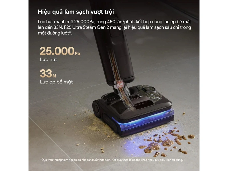 Máy Hút Bụi Lau Nhà Roborock F25 Pro Steam Gen 2 Combo