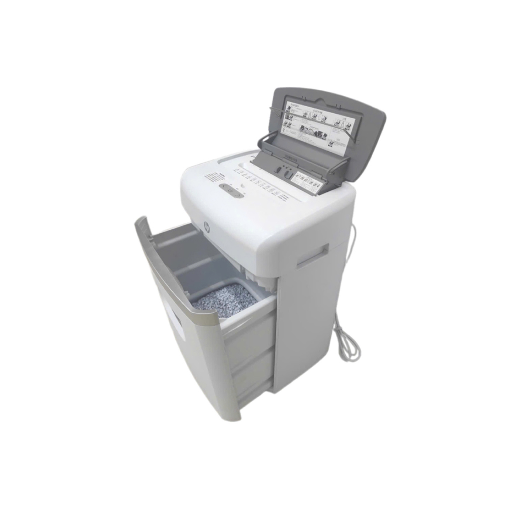 Máy hủy tài liệu HP W23120CC (Hủy sợi/ 10 Tờ/lần/ A4/A5, dung tích 23L, động cơ DC)