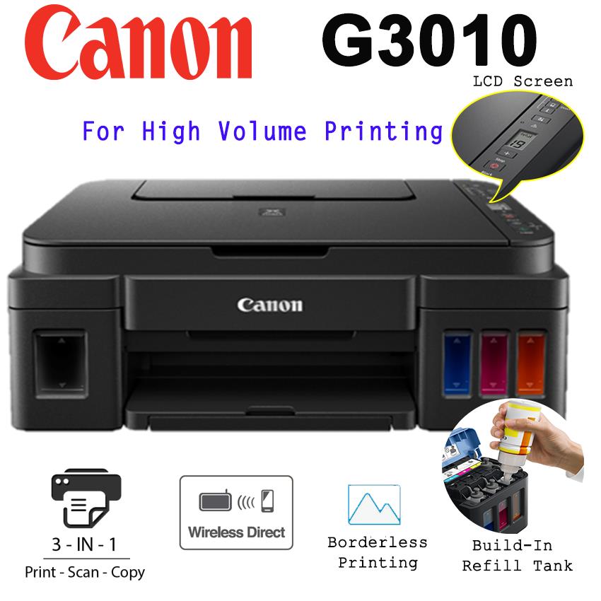 Máy in phun màu Canon Pixma G3010 (in,scan,copy,Wifi)