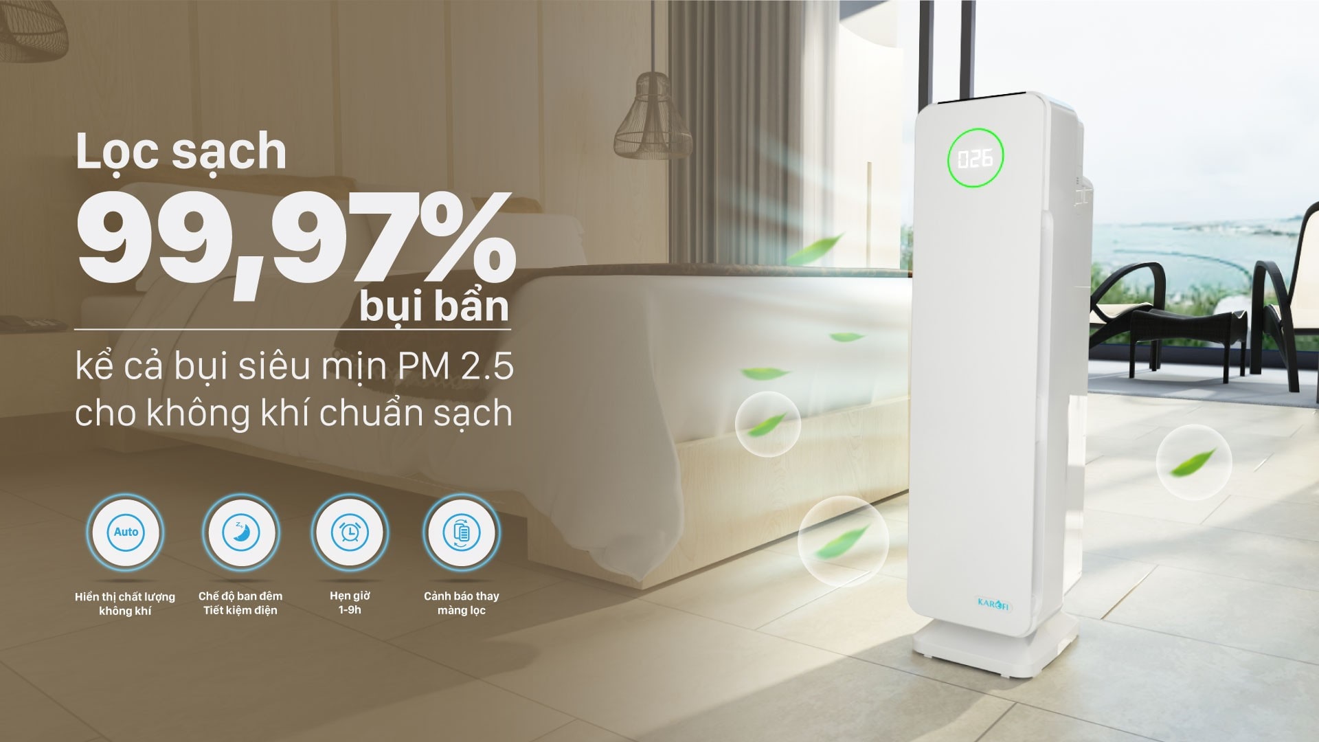 Máy lọc không khí Karofi KAP-115