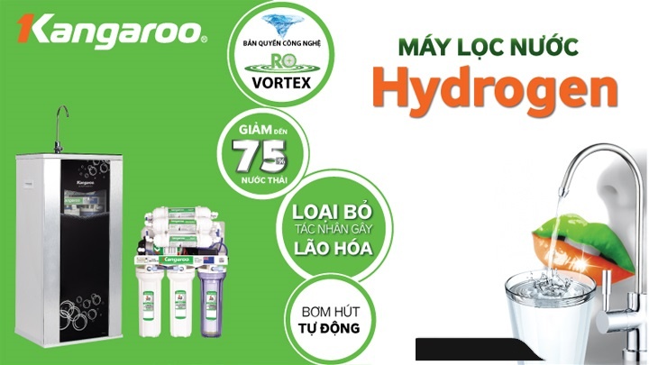 Máy lọc nước 9 cấp Hydrogen Kangaroo KG100HQ