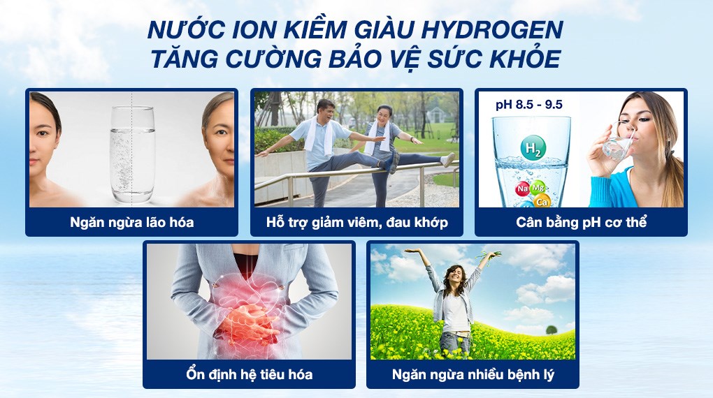 Máy lọc nước ion kiềm Mutosi Hydrogen 10 cấp MP-S1001H