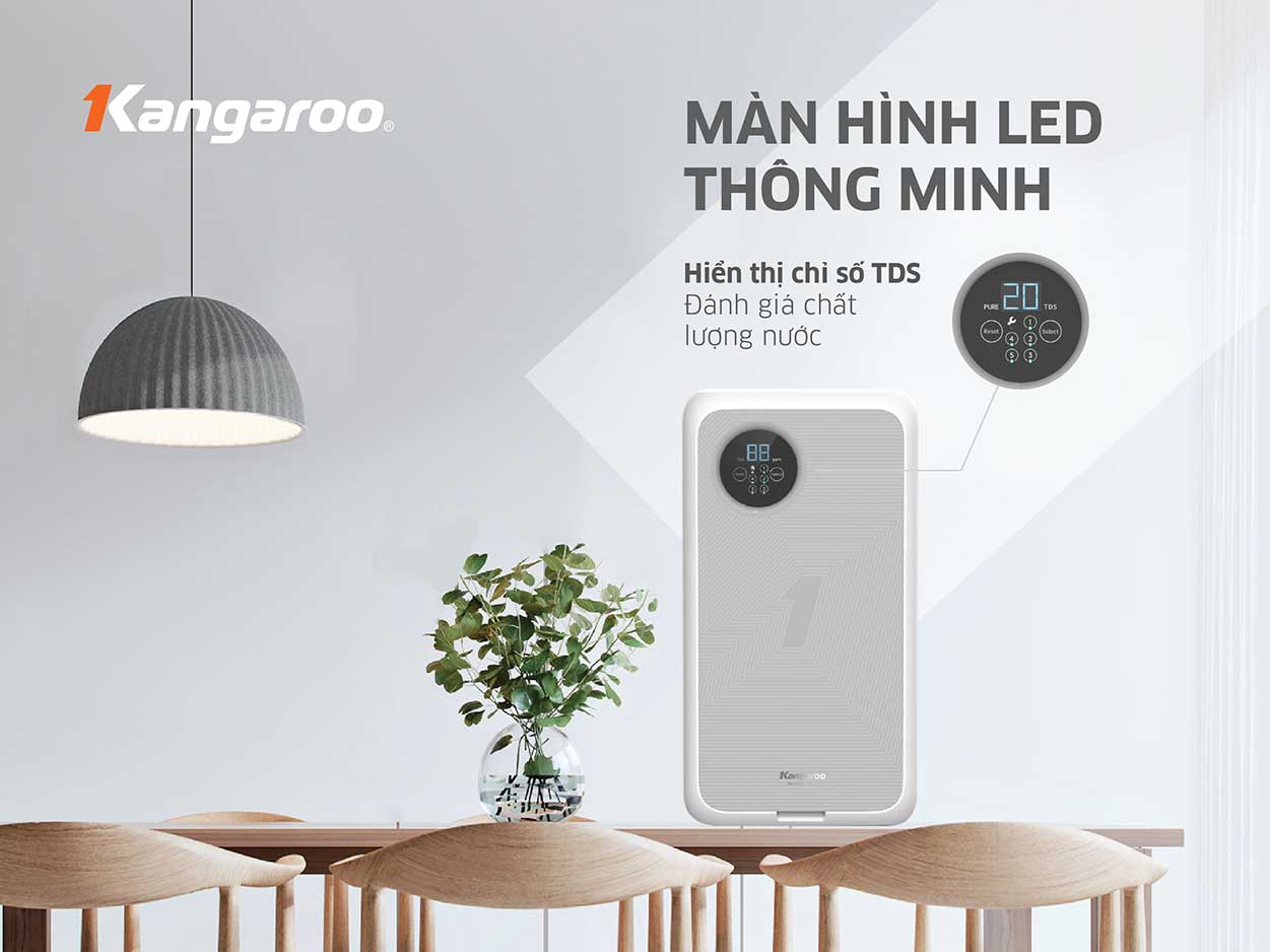 Máy lọc nước Kangaroo 5 cấp Hydrogen KG400HU 60L/h