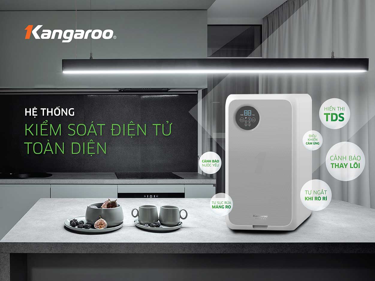 Máy lọc nước Kangaroo 5 cấp Hydrogen KG400HU 60L/h