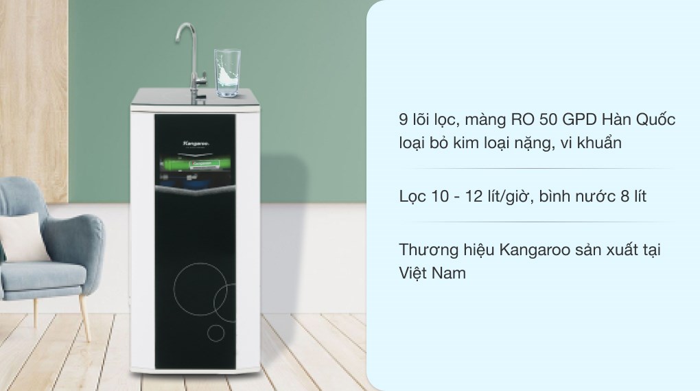 Máy lọc nước Kangaroo 9 cấp RO KG109A VTU