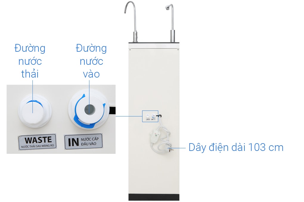 Máy lọc nước Karofi 8 cấp Optimus Hot O-H128