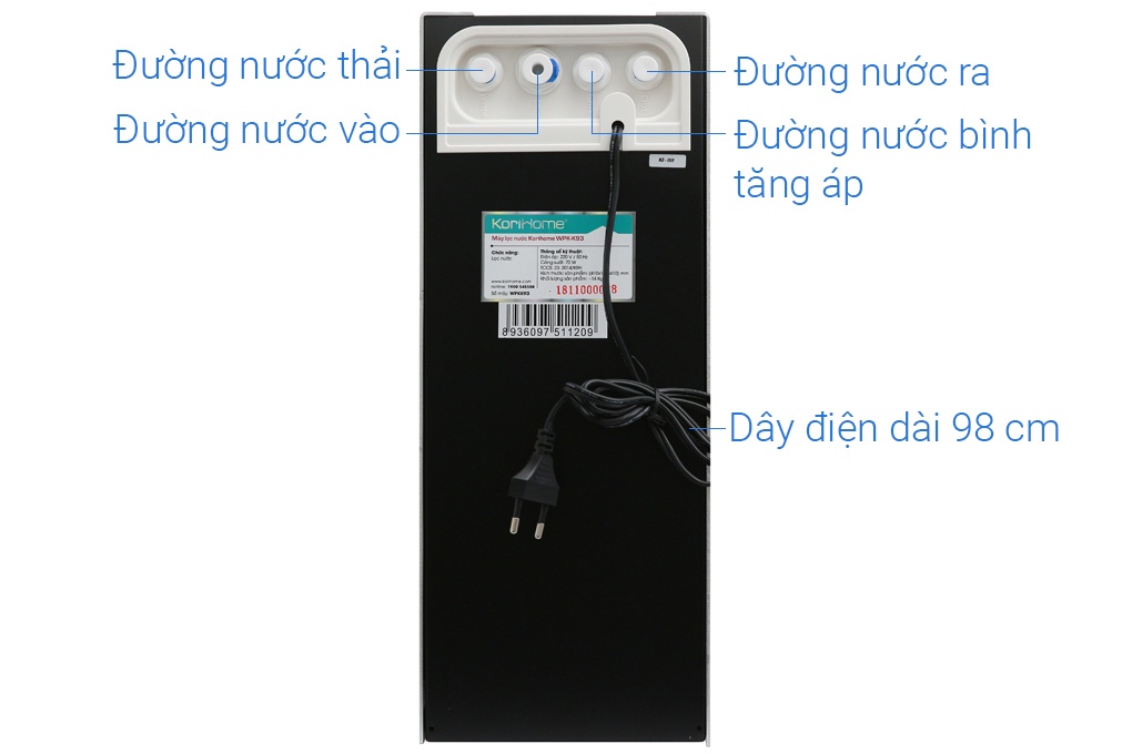 Máy lọc nước Korihome 9 lõi WPK-K93