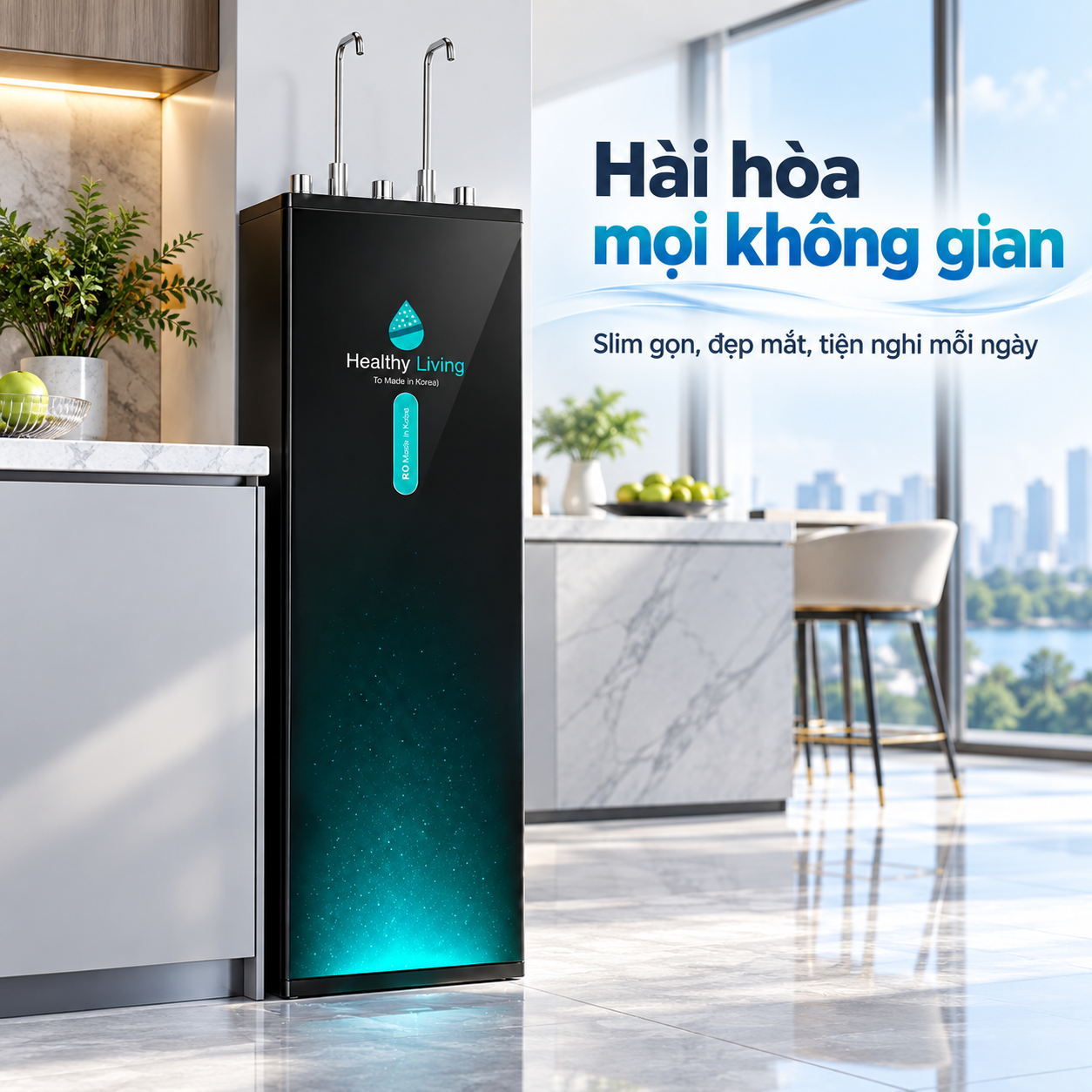 Máy lọc nước nóng lạnh Hydrogen RO 9 cấp Coex WP-7312H