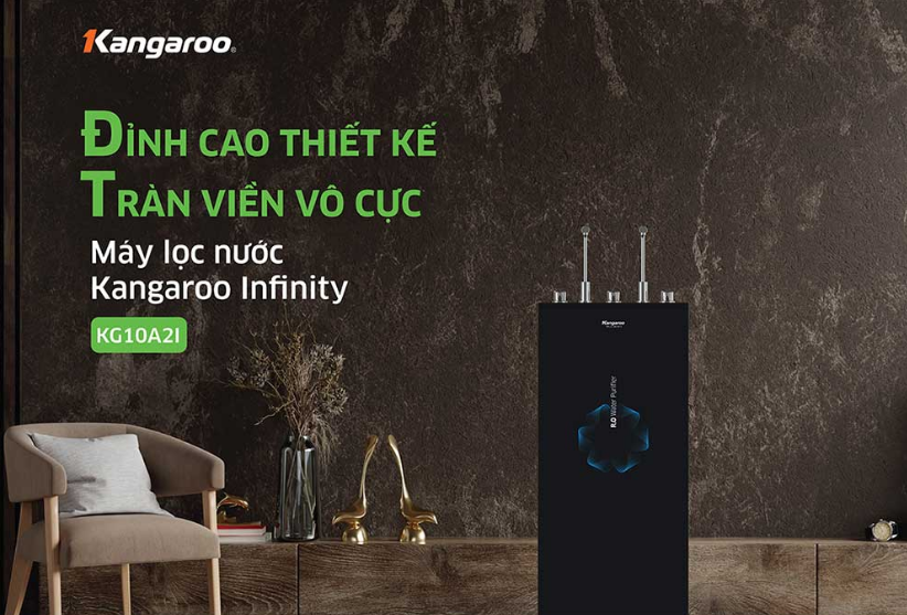 Máy lọc nước nóng lạnh Kangaroo 10 cấp infinity KG10A2I