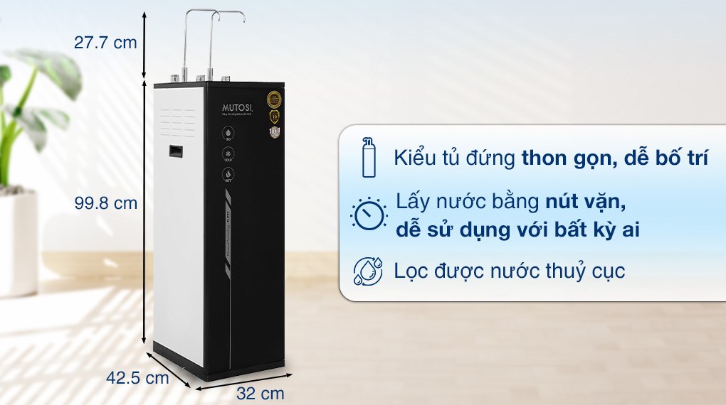 Máy lọc nước nóng lạnh nguội Mutosi RO 10 cấp MP-S1011