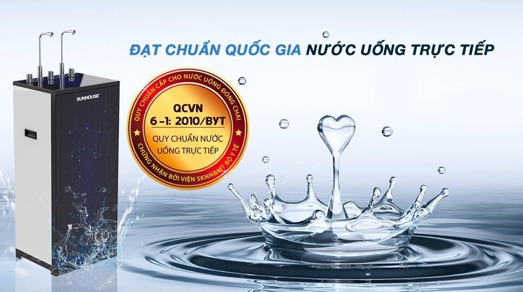 Máy Lọc Nước nóng lạnh Sunhouse RO 9 cấp SHA76215CK