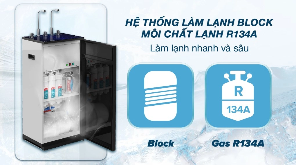 Máy Lọc Nước nóng lạnh Sunhouse RO 9 cấp SHA76215CK