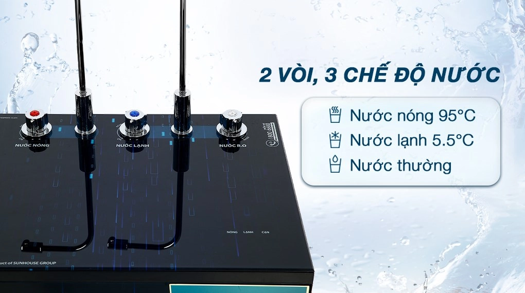 Máy Lọc Nước nóng lạnh Sunhouse RO 9 cấp SHA76215CK