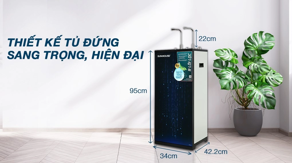 Máy Lọc Nước nóng lạnh Sunhouse RO 9 cấp SHA76215CK