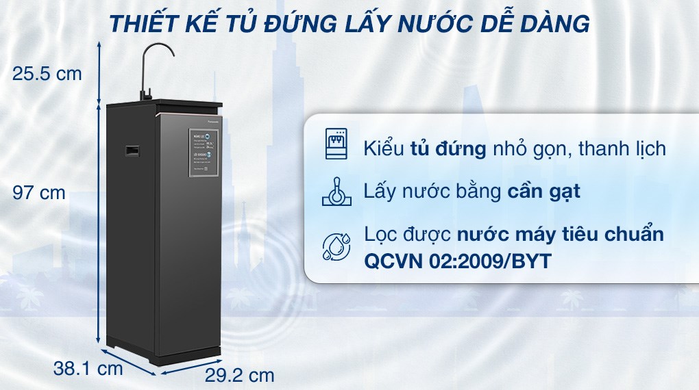 Máy lọc nước Panasonic 10 lớp lọc RO TK-CA812M-VN -Malaysia