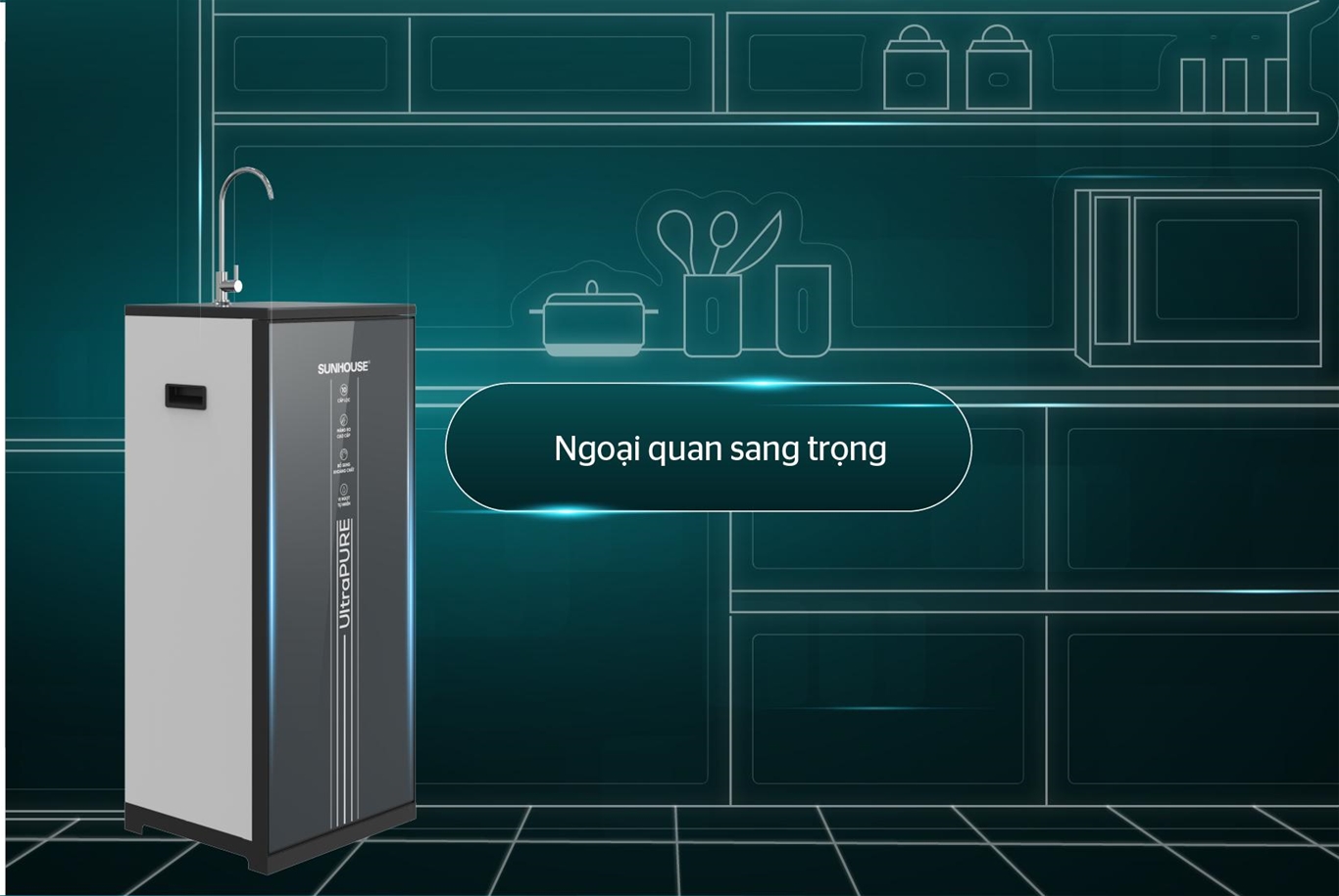Máy lọc nước RO UltraPURE Sunhouse 10 cấp SHA8691L