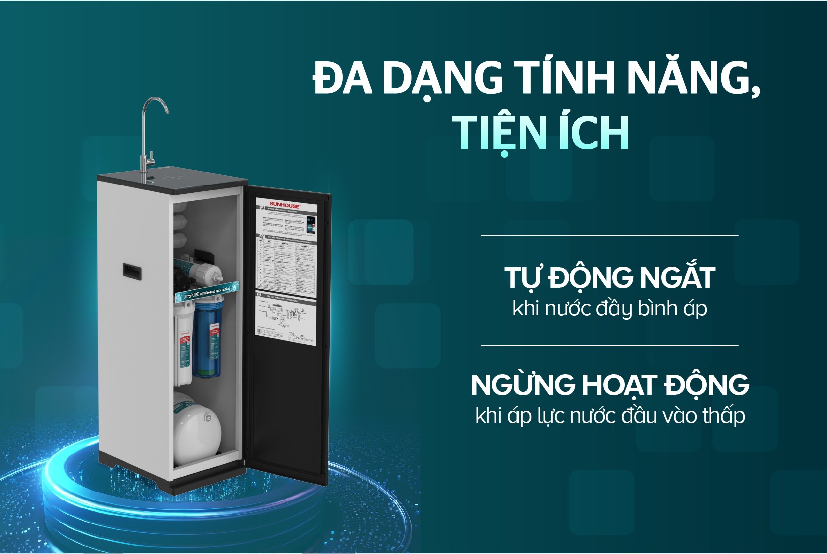 Máy lọc nước RO UltraPURE Sunhouse 10 cấp SHA8691L