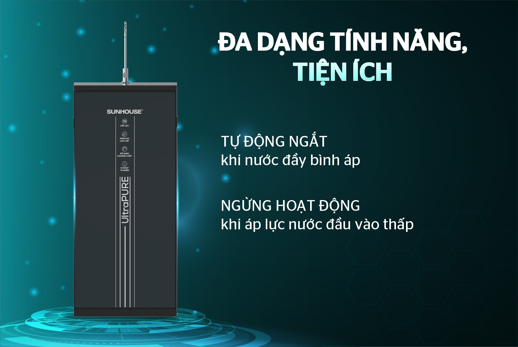 Máy lọc nước RO UltraPURE Sunhouse 10 cấp SHA8695M