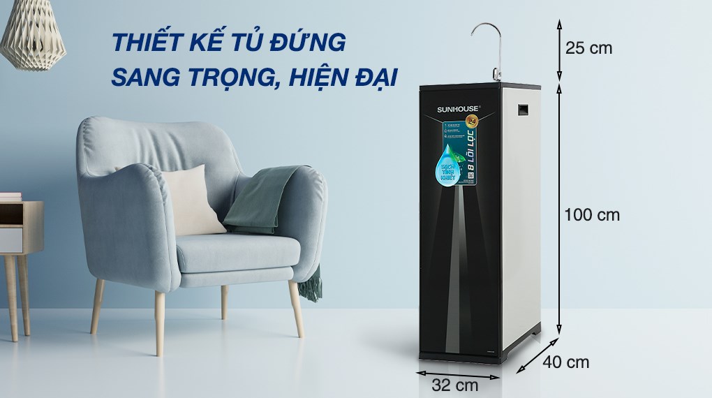 Máy lọc nước Sunhouse 8 cấp SHA8879K