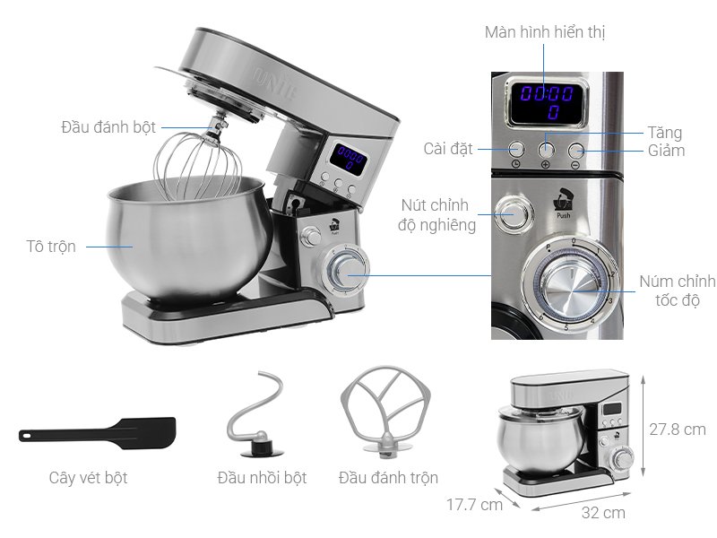 Máy nhồi bột UNIE EM2