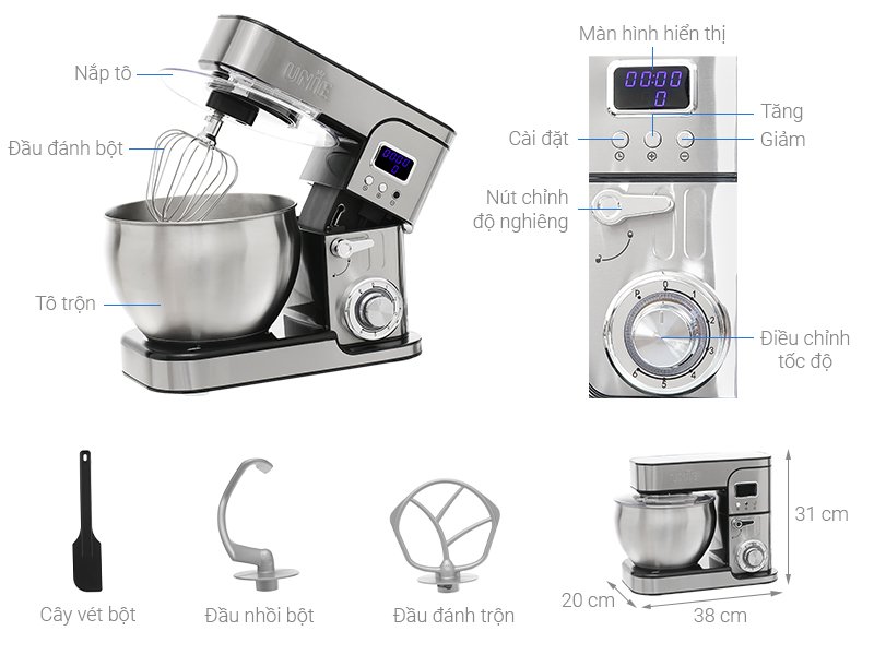 Máy nhồi bột UNIE EM5