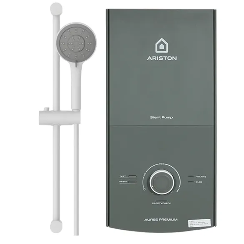 Máy nước nóng trực tiếp Ariston 4,5KW Aures Premium 4.5P Space-có bơm
