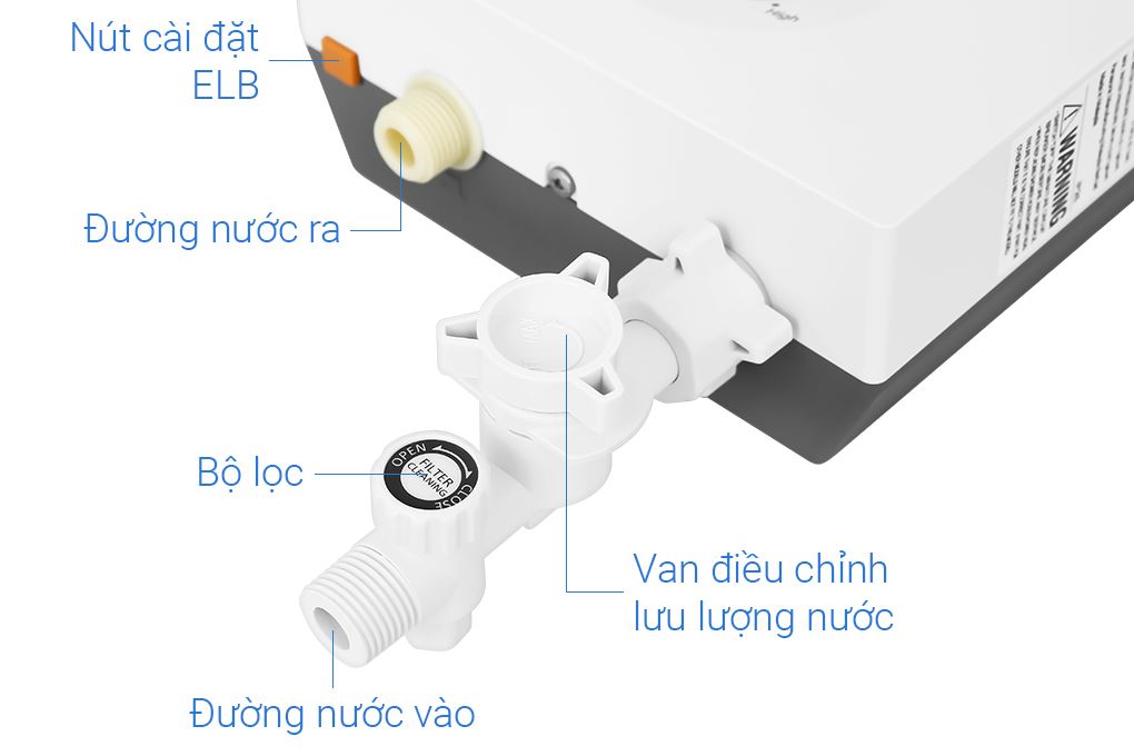 Máy nước nóng trực tiếp Panasonic 4,5kW DH-3V/4V DH-4VS1VW