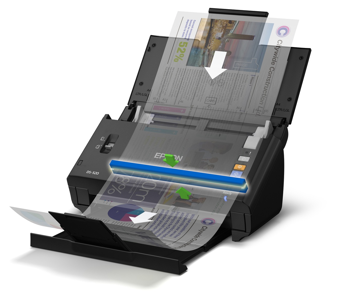Máy quét 2 mặt tốc độ cao Epson WorkForce DS-520