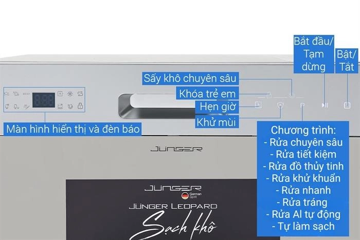 Máy rửa bát 13 bộ Junger DWJ-100 Thailand