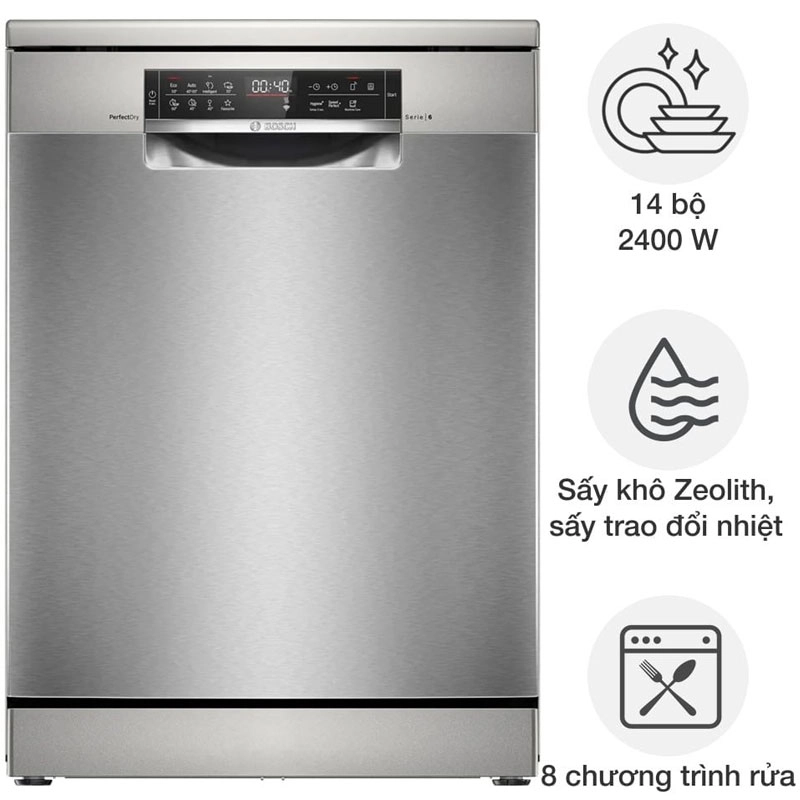 Máy rửa bát 14 bộ Bosch SMS6ZCI01P - Germany