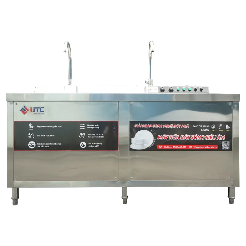 Máy rửa bát siêu âm UTC 1800HD