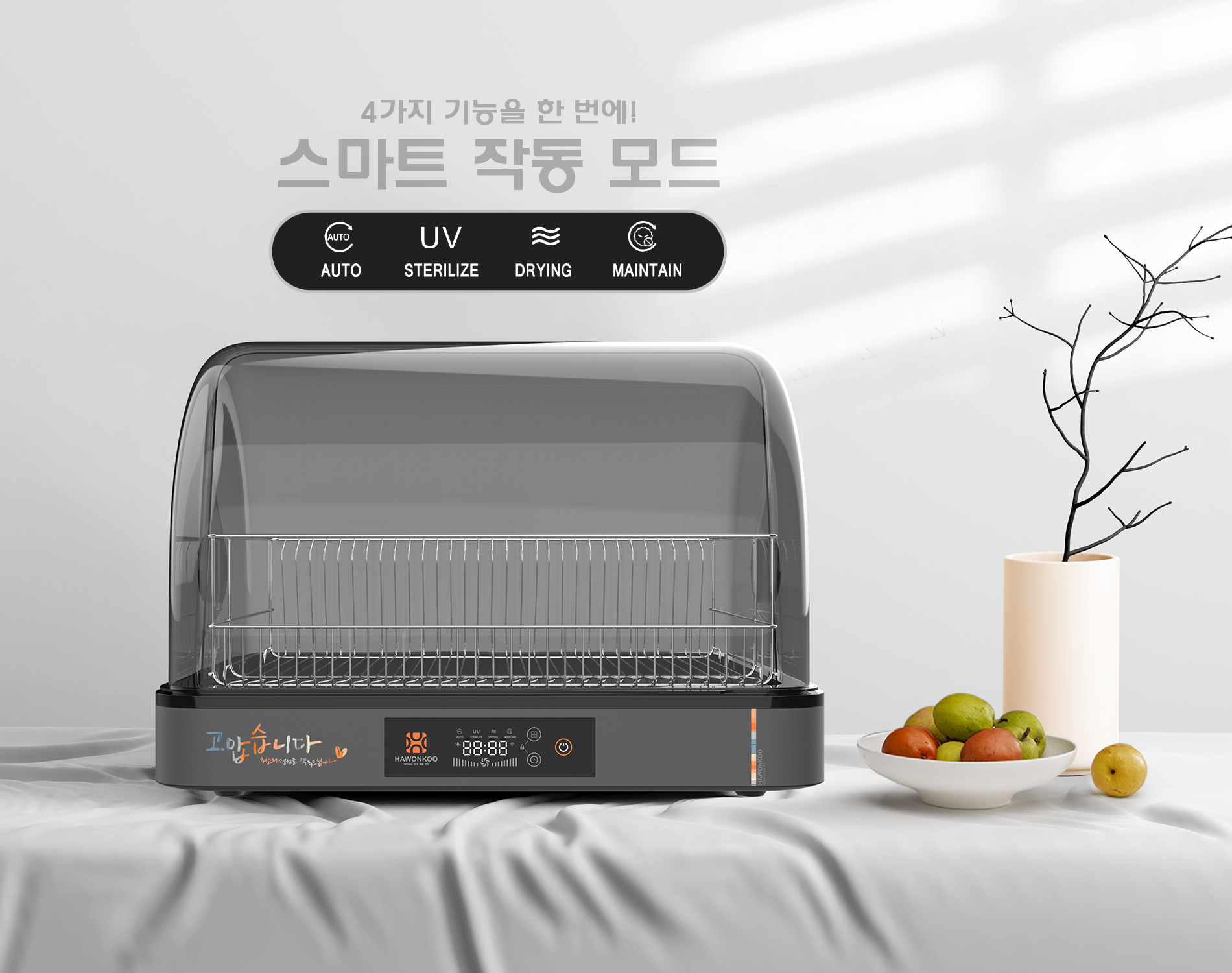 Máy sấy bát điện tử 45L Hawonkoo DDH2020/202- Thailand