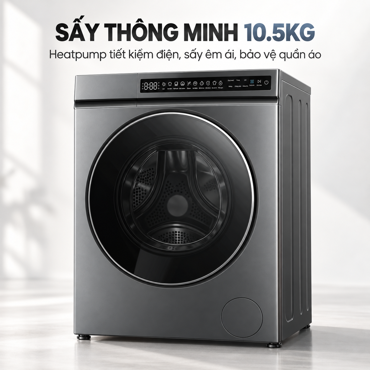 Máy sấy bơm nhiệt AI Heatpump Inverter Coex 10.5 kg CD-1014HPB