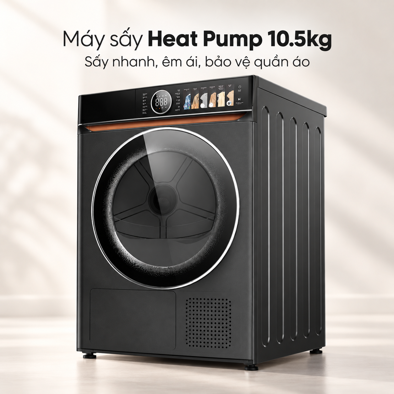 Máy sấy bơm nhiệt AI Heatpump Inverter Coex 10.5 kg CD-10HPBDS