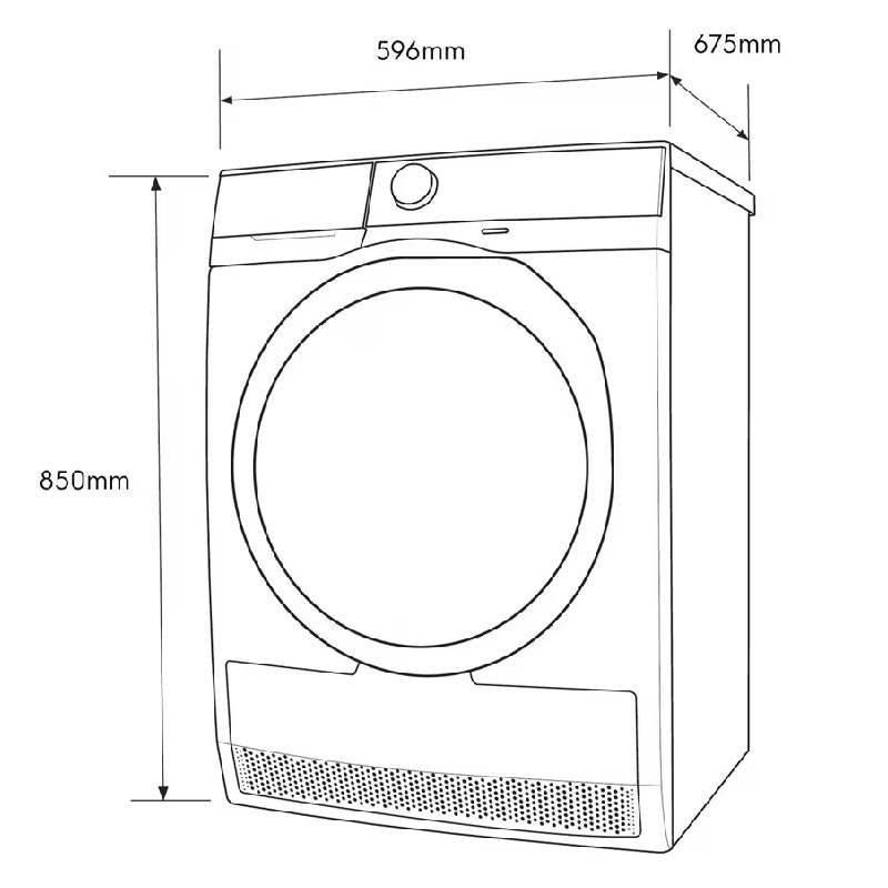 Máy sấy bơm nhiệt Heatpump Inverter Electrolux 9kg EDH903R7WC