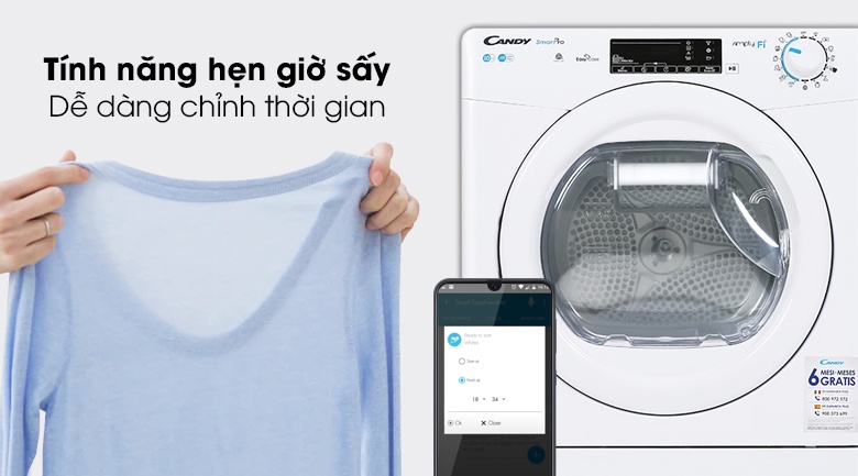 Máy sấy ngưng tụ Candy 10Kg CSO C10TE-S