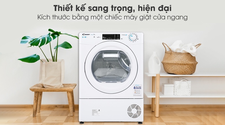 Máy sấy ngưng tụ Candy 10Kg CSO C10TE-S