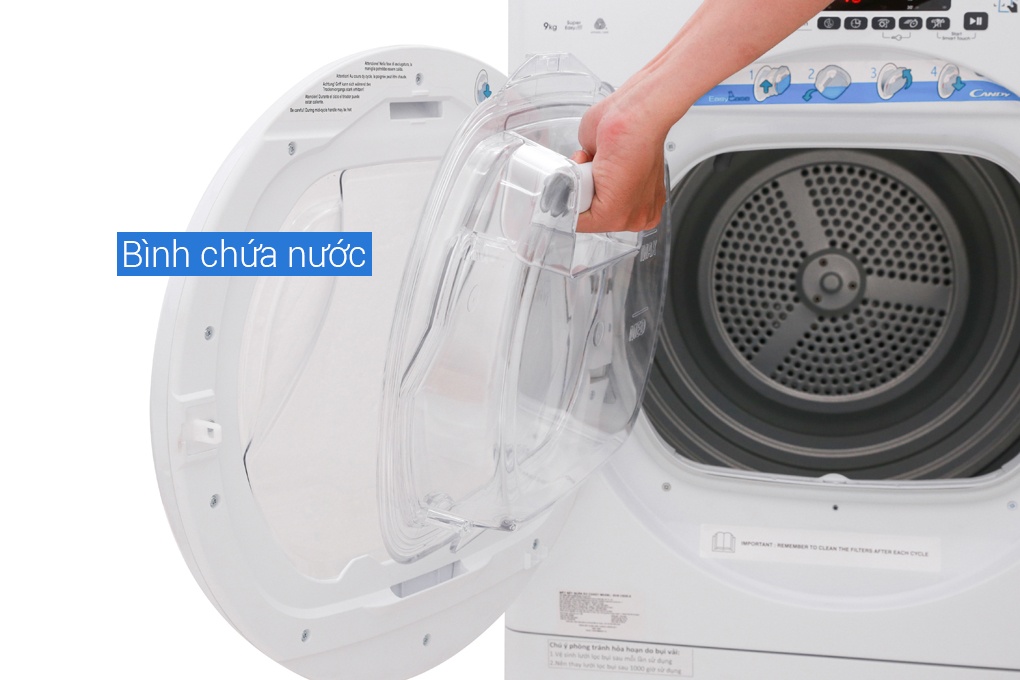 Máy sấy ngưng tụ Candy 9Kg GVS C9DE-S