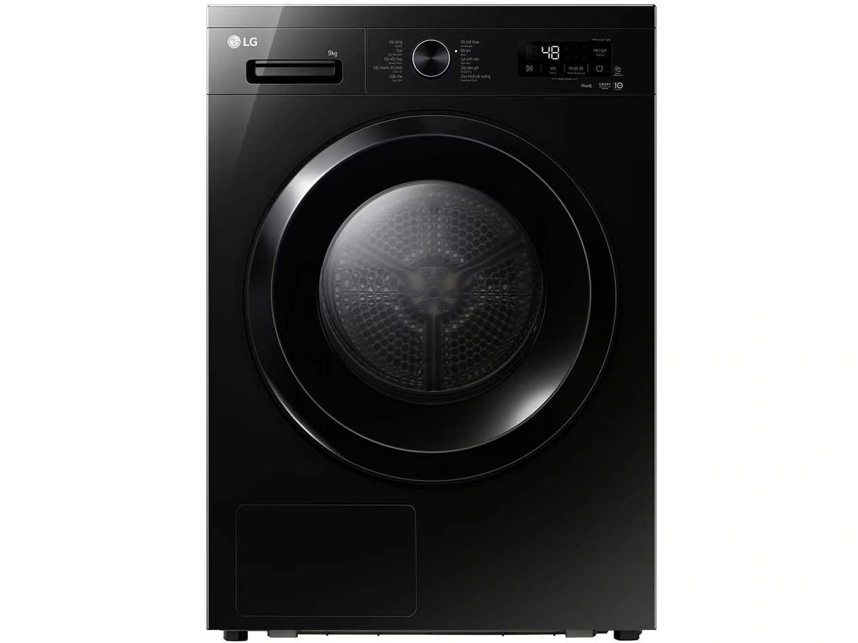 Máy sấy LG DUAL Inverter Heat Pump™ 9kg màu đen bóng RB09NHP5O