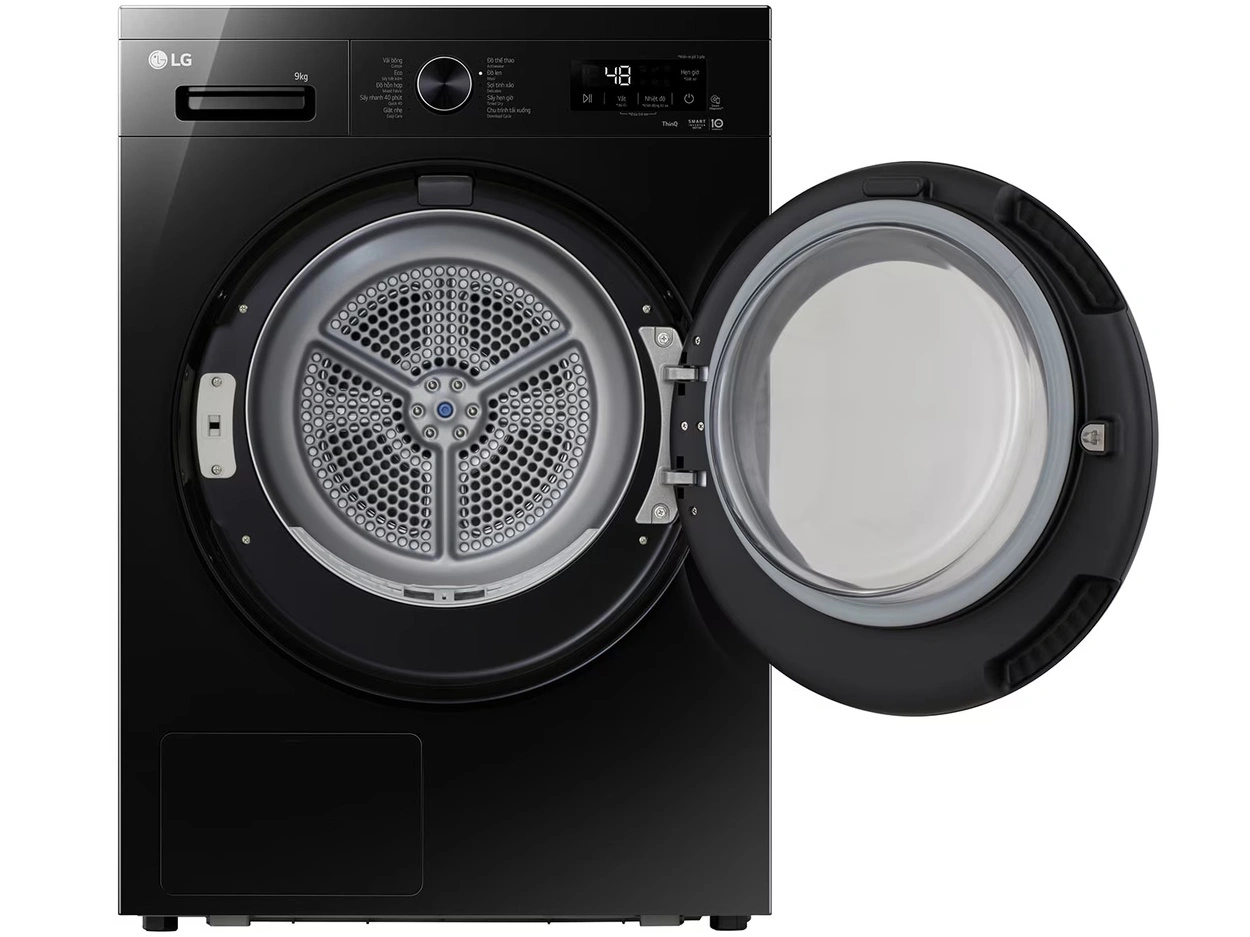 Máy sấy LG DUAL Inverter Heat Pump™ 9kg màu đen bóng RB09NHP5O