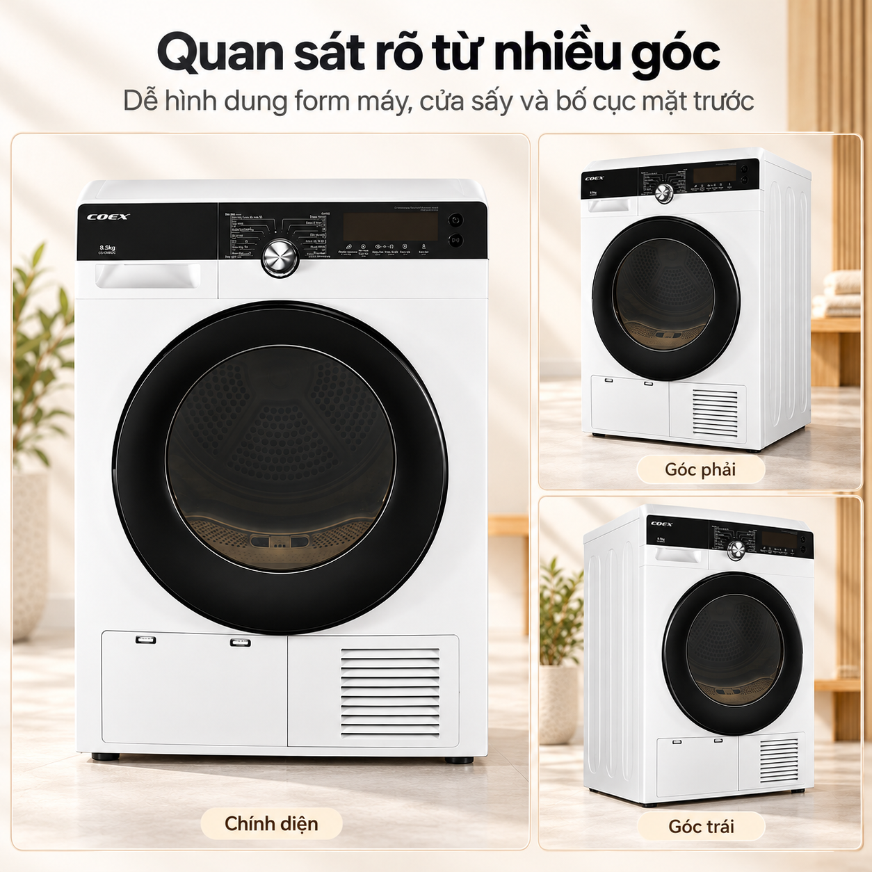 Máy sấy ngưng tụ Coex 8.5 kg CD-80CWB