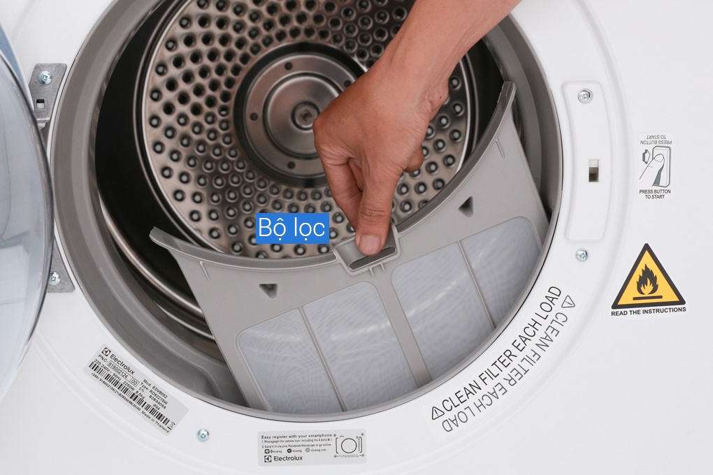 Máy Sấy Quần áo 8Kg Electrolux EDV8052