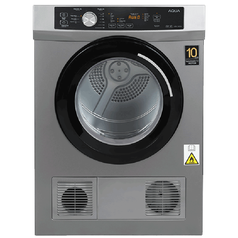 Máy sấy thông hơi Aqua 8 kg AQH-V800H SS