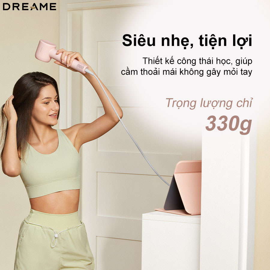 Máy sấy tóc 1600W Dreame Hair Gleam-xám