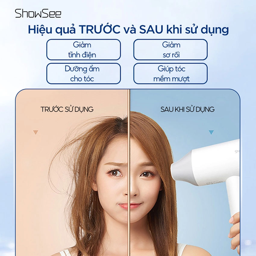 Máy sấy tóc 1800W Showsee A1-EUW