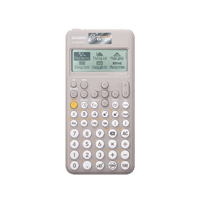 Máy tính CASIO FX-880BTG (TL) Xám + PILOT BP-1RT