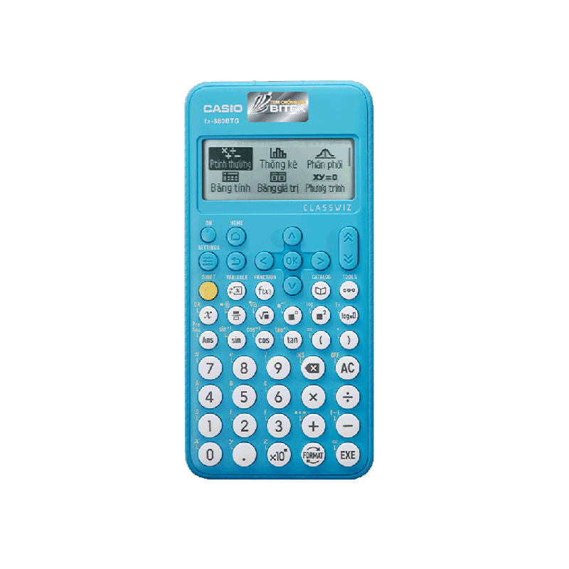 Máy tính CASIO FX-880BTG (TL) Xanh da trời + PILOT BP-1RT