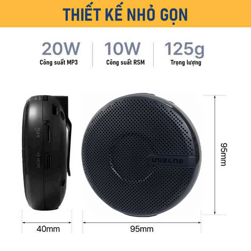 Máy trợ giảng Unizone Uz-015B (micro cài áo)